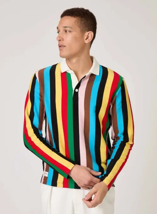 Men’s Cotton Croquet Stripe Rugby