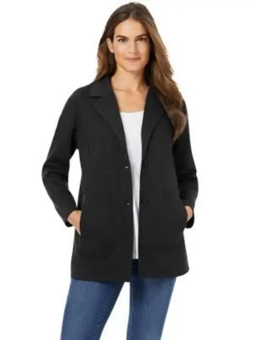  Super Stretch One Button Blazer